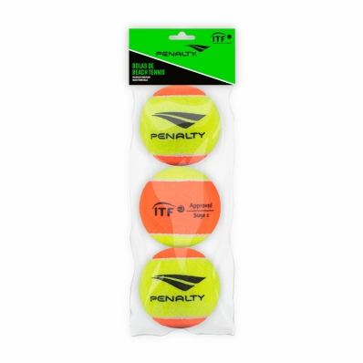 BOLA PENALTY BEACH TENNIS XXII KIT COM 3 UNIDADES