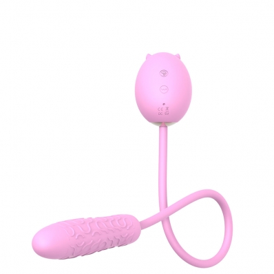 VIBRADOR DUPLO POTENTE E SUGADOR ONDAS PRESSÃO RECARREGÁVEL 