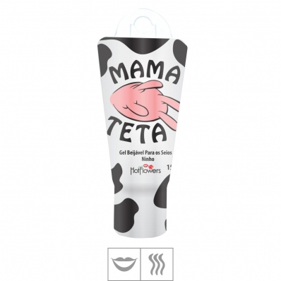 GEL COMESTÍVEL MAMA TETA HOT FLOWERS 15G - LEITE NINHO