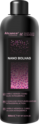 NANO BOLHA DE OXIGENIO LIMPEZA E HIDRATAÇÃO COURO 500ML ALCANCE