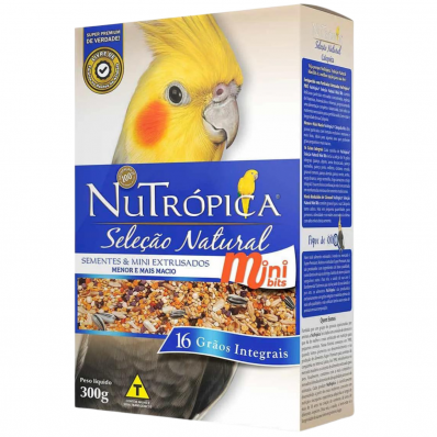 NUTROPICA SELEÇÃO NATURAL CALOPSITA MINI BITS - 300 G