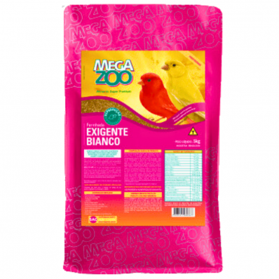 MEGAZOO FARINHADA EXIGENTE BIANCO - 5 KG