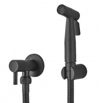 Kit Ducha Higiênica chuveirinho preto fosco 100% inox 304 techinox