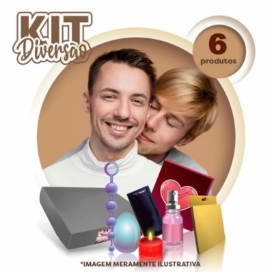 KIT DIVERSÃO GAY 6 ITENS E CAIXA