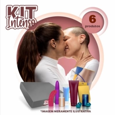 KIT INTENSO LÉSBICO 6 ITENS E CAIXA