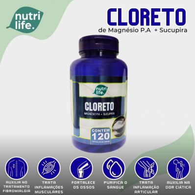 1 Sucupira Cloreto De Magnésio P.A.120Caps 500Mg-Original