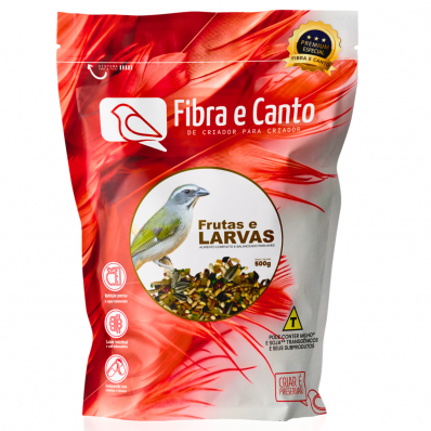 FIBRA E CANTO TRINCA FERRO FRUTAS E LARVAS - 500 G