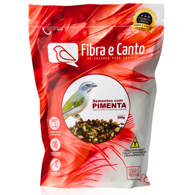 FIBRA E CANTO TRINCA FERRO PIMENTA COM SEMENTES - 500 G