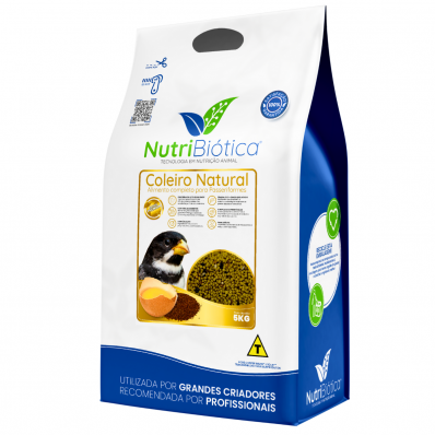 NUTRIBIÓTICA EXTRUSADA COLEIRO NATURAL - 5 KG