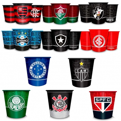 BALDE DE PIPOCA 2,5L TIMES DE FUTEBOL BRASFOOT
