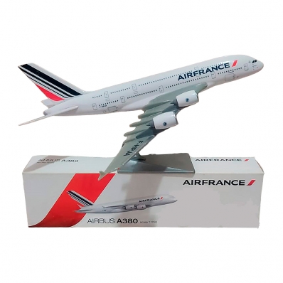 MINIATURA COLECIONÁVEL AVIÃO COMERCIAL AIRFRANCE A380 1:250 LICENCIADO ORIGINAL