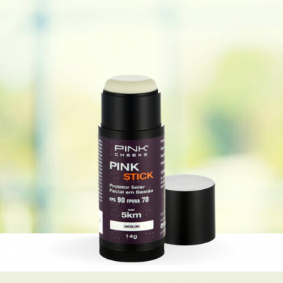 Pink Cheeks Pink Stick Protetor Solar Facial com cor- 5km FPS90 SPUVA70 14g