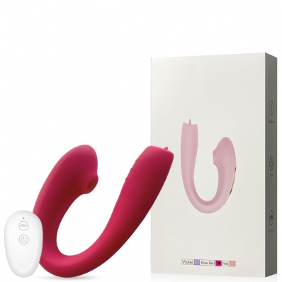 Vibrador Recarregável para Casais com Língua Estimuladora e Controle Wireless ? 10 Modos de Vibração ? CS-011