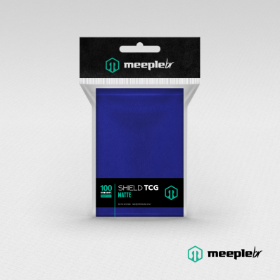 SLEEVES MEEPLEBR TCG MATTE 100 AZUL