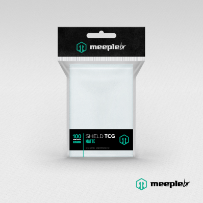 SLEEVES MEEPLEBR TCG MATTE 100 BRANCO