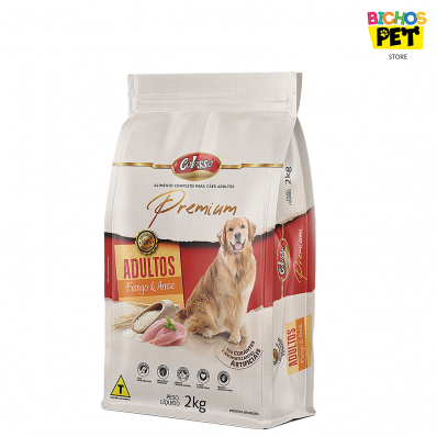 Alim Cães Adultos Ração Colosso Premium Sab Frango e Arroz 2 kg