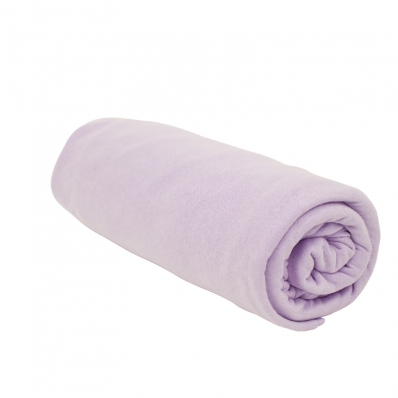 Lençol Queen Liso Portallar-Elastico-Malha 100% Algodão Linha Casa Lavanda