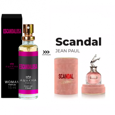 PERFUME FEMININO ESCANDALOSA AMAKHA PARIS 15ML - INSPIRAÇÃO SCANDAL