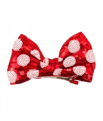 Presilha Cabelo Laço Minnie 7.5x13cm Disney