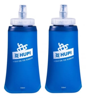 2x Garrafas Dobrável Soft Flash Hupi 350ml Running Corrida