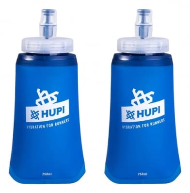 2x Garrafas Dobrável Soft Flash Hupi 250ml Running Corrida