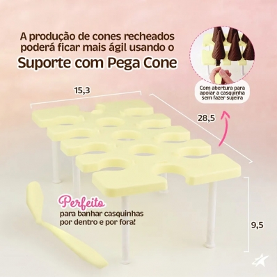 Suporte Com Pega Cone