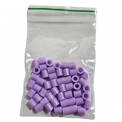 ANILHA ABERTA PLÁSTICA P/ MARCAÇÃO 3 mm ROXO - 50 UN