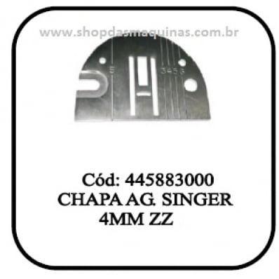 Chapa da Agulha Singer Zig Zag 4MM