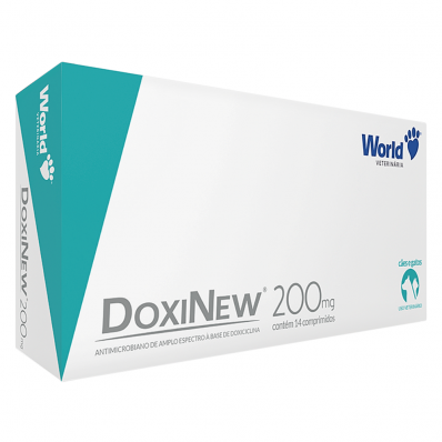 Antibiótico para Cães e Gatos Doxinew 100 mg c/ 14 Comp.
