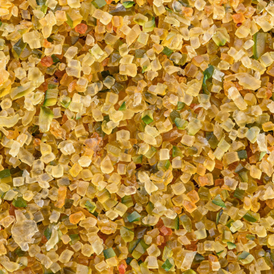 FRUTAS CRISTALIZADAS EM CUBOS DE 8 MM CAIXA - 10 KG