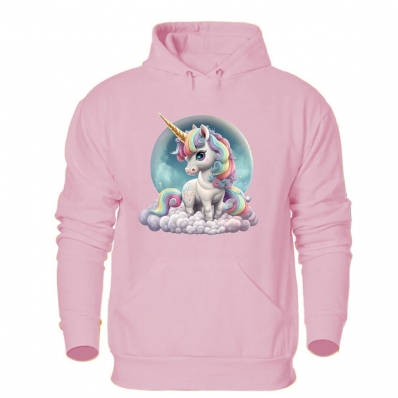 Blusa de Frio Feminina Abrigo Moletom Quentinho Estampa Unicornio Confortavel Macia