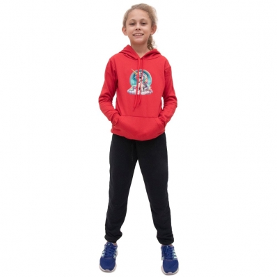 Conjunto Infantil Menina Estampa Unicornia Colorida Blusa Canguru e Calça Moletom Toque Macio