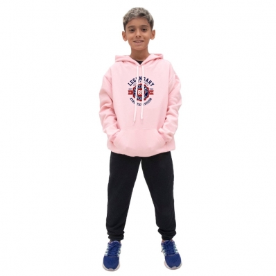 Casaco Moletom de Frio Infantil Menino Estampa Legenday Com Calça Lisa Costuras Reforçadas Macio