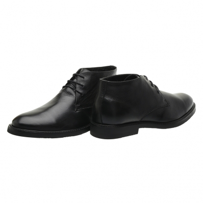 Bota Social Masculina Couo Bico Redondo Palmilha Gel Anti Impacto Sola Borracha Leve