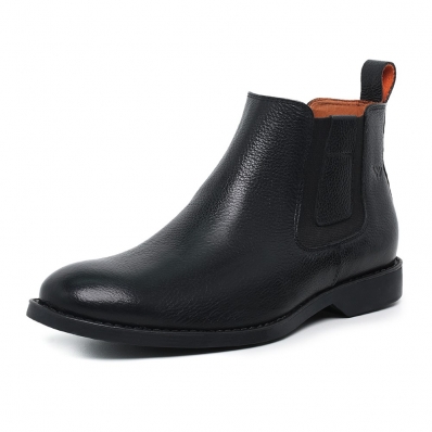 Botina Chelsea Masculina Couro Solado Borracha Palmilha Gel Anti-Impacto Maximo Conforto
