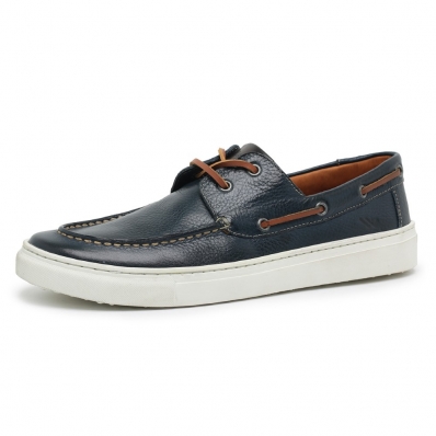 Sapato Mocassim Couro Masculino Palmilha Gel Anti Impacto Detalhe Tassel Moderno