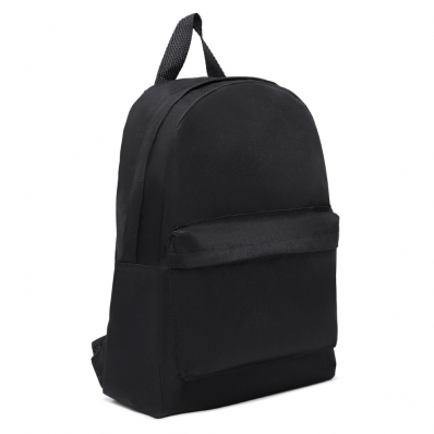 Mochila Basica Escolar Passeio Lisa Ziper Com Bolso Externo Alça Regulavel
