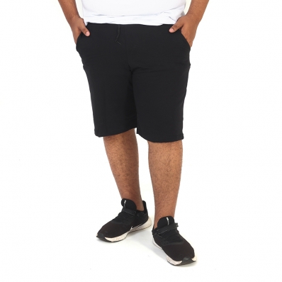 Bermuda Plus Size Masculina Moletinho Tamanho Grande Especial Cordao Ajustavel no Cos