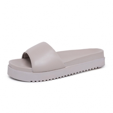 Sandalia Chinelo Slide Papete Flatform Feminino Anatomica Blogueira Acolchoada