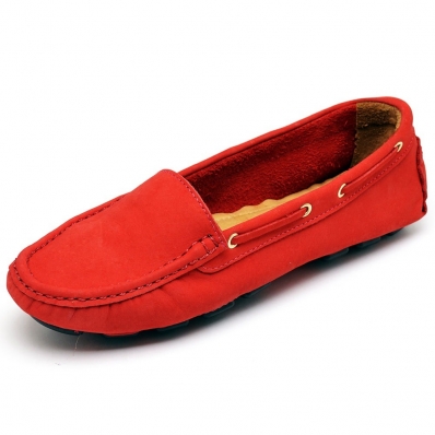 Sapatilha Mocassim Drive em Couro Feminino Solado Borracha Calce Facil Elegante Festa Trabalho