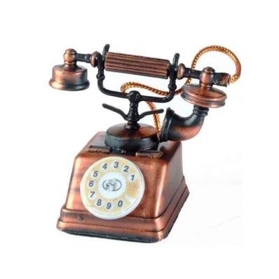 Apontador de metal colecionável telefone antigo #8752