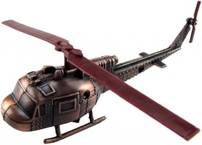 Apontador de metal colecionável helicoptero #9641