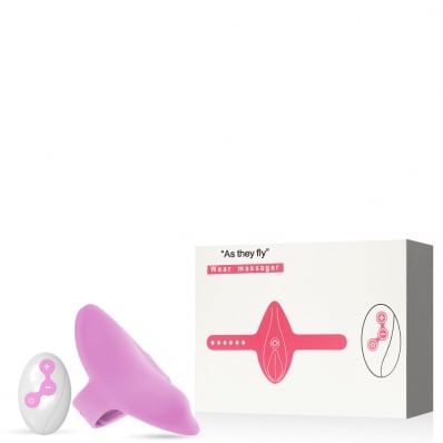 Vibrador Recarregável com Tiras para Calcinha, Possui 10 Modos de Vibração e Controle Remoto ? VR-046