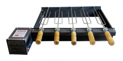 GIRA GRILL 5 ESPETOS MARED LD ESQUERDO PRETO
