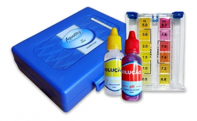 Kit Teste Medidor De Ph E Cloro Para Piscinas - Aquality