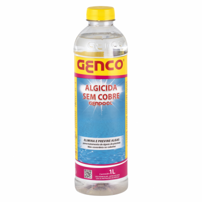 Genpool Algicida Sem Cobre Elimina Alga Agua Piscina Genco