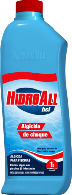 Algicida Choque Elimina Algas Piscina Verde 1 Litro Hidroall