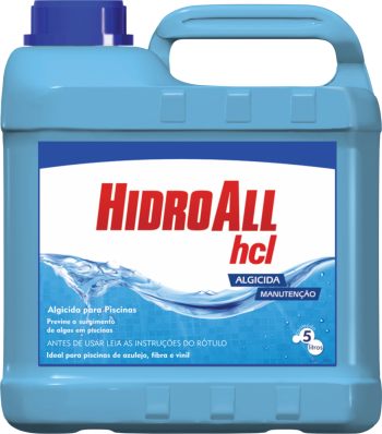 Algicida De Manutenção Hcl 5 Litros Hidroall