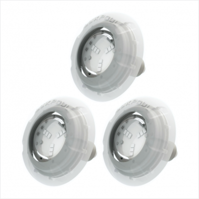 KIT 3 REFLETOR 4W RGB LXP CABO 2M