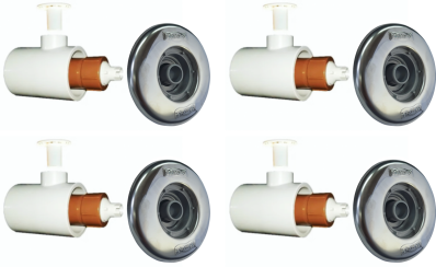 BICO JATO HIDROMASSAGEM PRATIC EM INOX SODRAMAR 50MM 4 PEÇAS